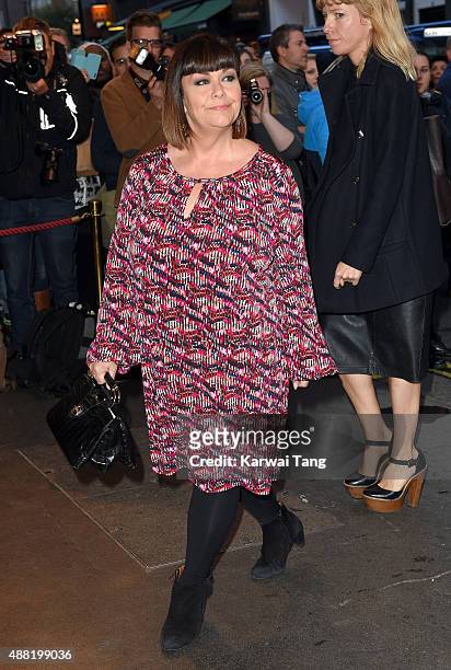 Dawn French attends the press night of "Photograph 51" at Noel Coward Theatre on September 14, 2015 in London, England.