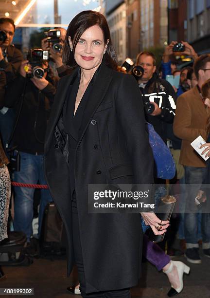 Elizabeth McGovern attends the press night of "Photograph 51" at Noel Coward Theatre on September 14, 2015 in London, England.