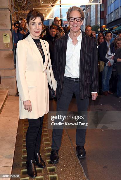 Harriet Walter and Guy Paul attend the press night of "Photograph 51" at Noel Coward Theatre on September 14, 2015 in London, England.