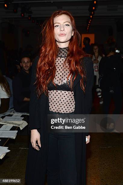 Zoe Silverman attends the Houghton Fashion Show during Spring 2016 MADE Fashion Week at Milk Studios on September 14, 2015 in New York City.