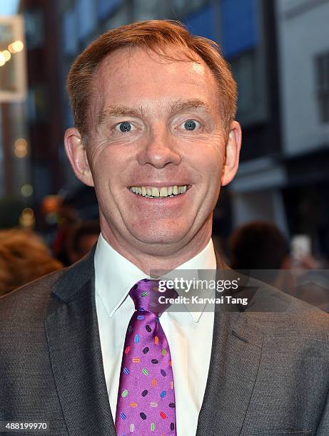 Chris Bryant attends the press night of "Photograph 51" at Noel Coward Theatre on September 14, 2015 in London, England.