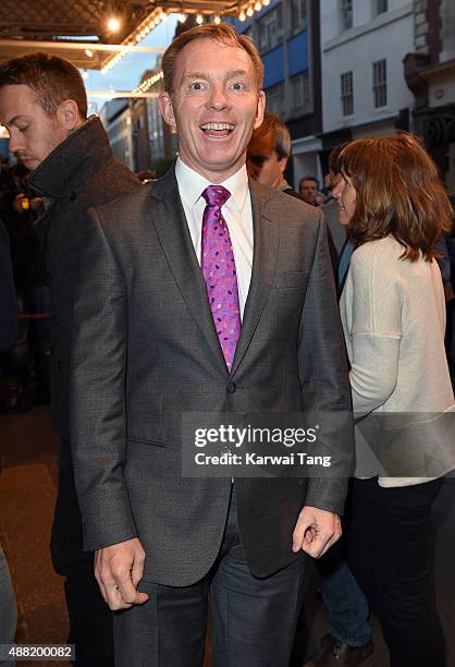 Chris Bryant attends the press night of "Photograph 51" at Noel Coward Theatre on September 14, 2015 in London, England.