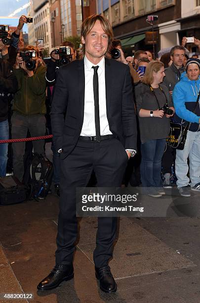 Keith Urban attends the press night of "Photograph 51" at Noel Coward Theatre on September 14, 2015 in London, England.