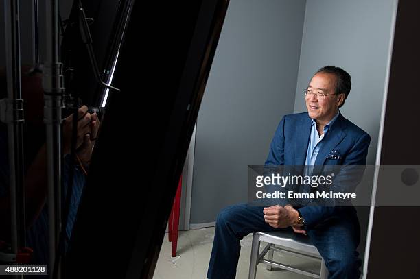 Yo-Yo Ma of 'The Music of Strangers' poses for a portrait in the Guess Portrait Studio on September 14, 2015 in Toronto, Canada.