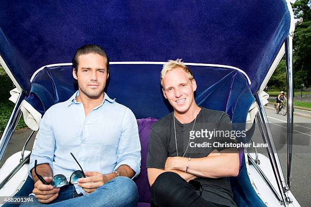 Reality personalities Jamie Laing and Spencer Matthews are photographed for on June 26, 2014 in New York City.