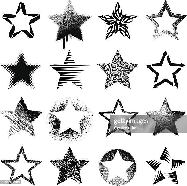stars - grunge stars and stripes stock illustrations