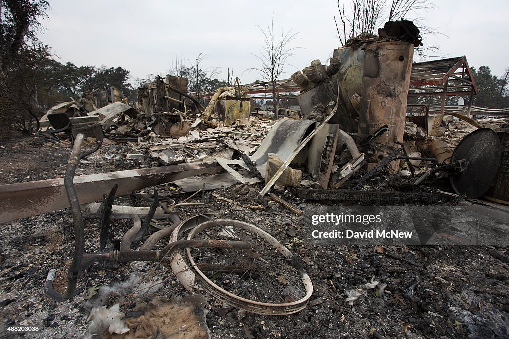 Fast-Moving Wildfire Brings Destruction To Lake County, CA