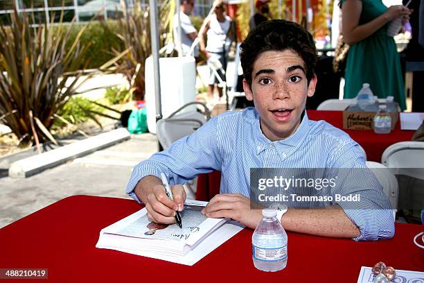 Actor Cameron Boyce attends the Window Between Worlds presents Art in the Afternoon Family Festival held at the Venice Skills Center on May 4, 2014...