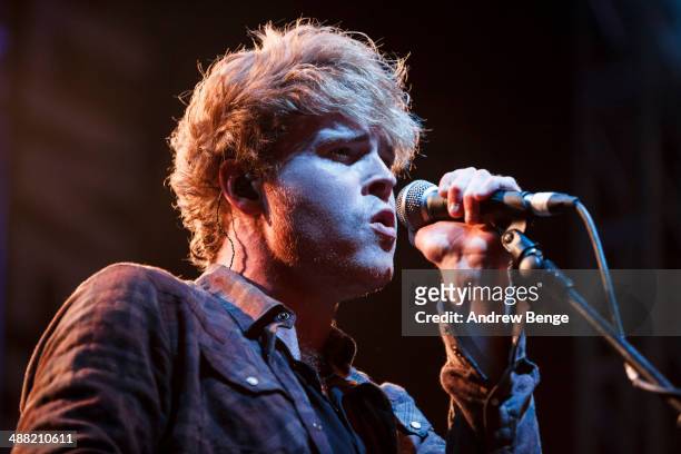 Steven Garrigan of Kodaline performs on stage to a sold out crowd at O2 Academy to close Live At Leeds music festival on May 4, 2014 in Leeds, United...