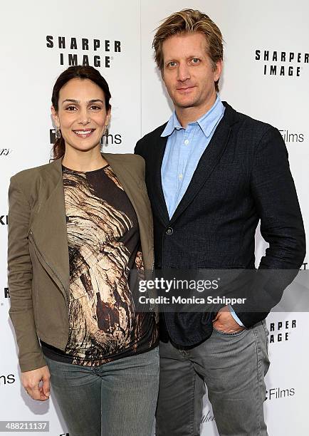 Actress Annie Parisse and actor Paul Sparks attend "God's Pocket" screening at IFC Center on May 4, 2014 in New York City.