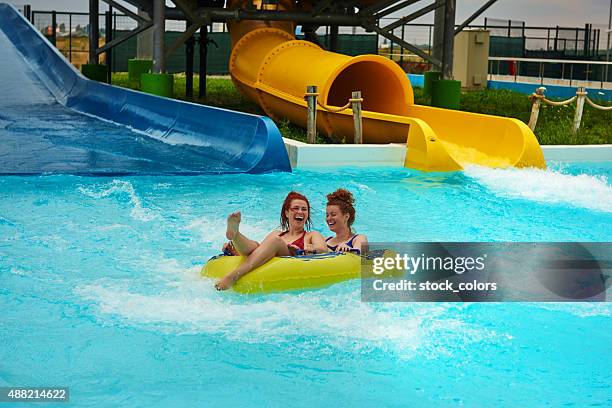 fun moment in aqua park - butlins holiday camp stock pictures, royalty-free photos & images