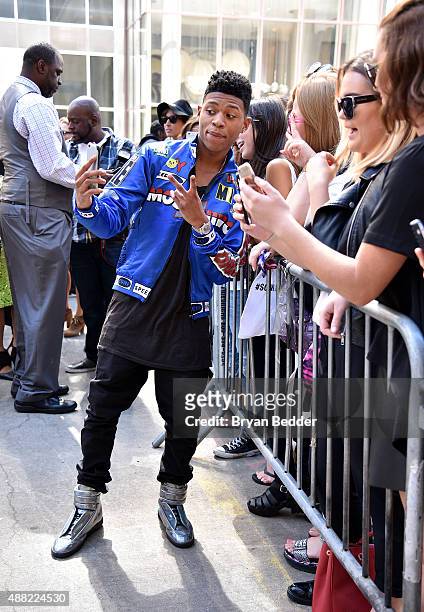 Actor Bryshere Y. Gray aka Yazz The Greatest seen Around Spring 2016 New York Fashion Week: The Shows - Day 4 on September 14, 2015 in New York City.