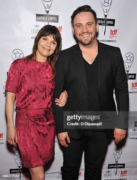 Actress Kathryn Erbe and guest attend the 29th Annual Lucille Lortel Awards at NYU Skirball Center on May 4, 2014 in New York City.