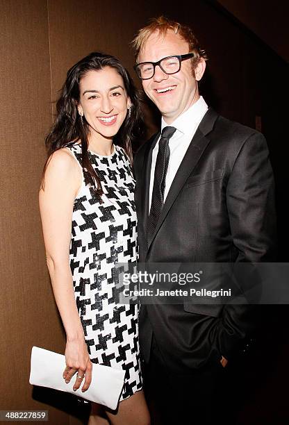 Lighting designer Justin Townsend and guest attend the 29th Annual Lucille Lortel Awards at NYU Skirball Center on May 4, 2014 in New York City.