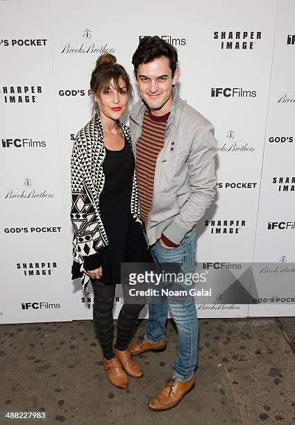 Ashley Austin Morris and Wesley Taylor attend "God's Pocket" screening at IFC Center on May 4, 2014 in New York City.