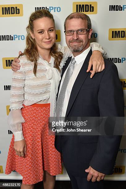 Actress Brie Larson and IMDb'?s Managing Editor Keith Simanton attend IMDb's annual TIFF Dinner Party honoring actress Brie Larson with IMDb's...