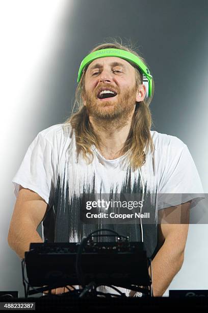 David Guetta performs during Suburbia Music Festival on May 4, 2014 in Plano, Texas.