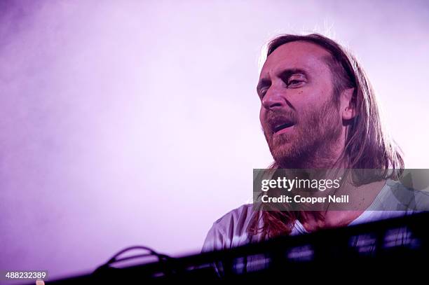 David Guetta performs during Suburbia Music Festival on May 4, 2014 in Plano, Texas.