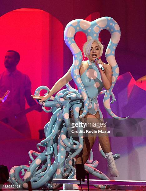 Lady Gaga performs onstage during "The ARTPOP Ball" tour opener at BB&T Center on May 4, 2014 in Sunrise, Florida.