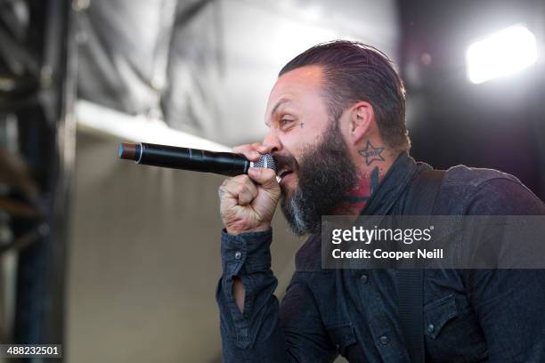 Justin Furstenfeld of Blue October performs during Suburbia Music Festival on May 4, 2014 in Plano, Texas.