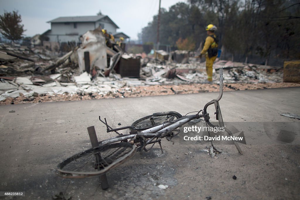 Fast-Moving Wildfire Brings Destruction To Lake County, CA