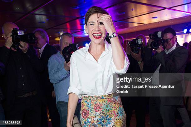 Christiane Paul attends the First Steps Awards 2015 after party at Stage Theater on September 14, 2015 in Berlin, Germany.