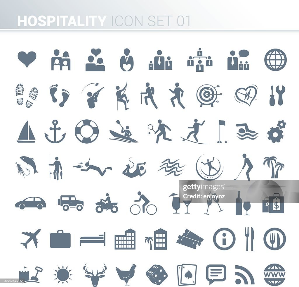 Hotel activity icons