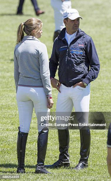 Athina Onassis and Doda de Miranda attend Global Champion Tour Day 2 on May 3, 2014 in Madrid, Spain.