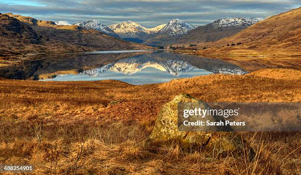 sunrise at loch arklet - arrochar alps stock pictures, royalty-free photos & images