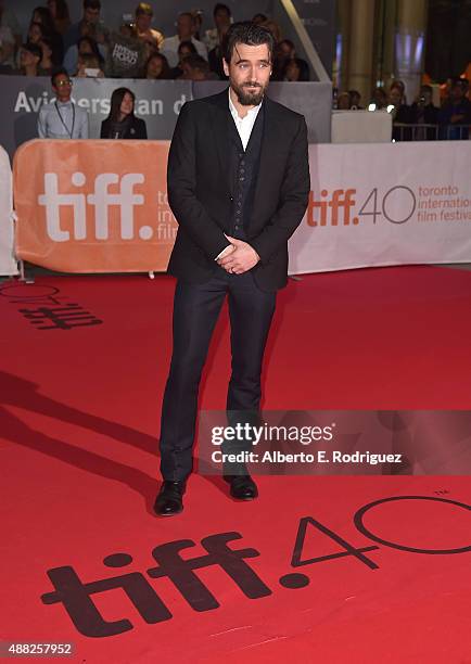 Actor Allan Hawco attends the "Hyena Road" premiere during the 2015 Toronto International Film Festival at Roy Thomson Hall on September 14, 2015 in...