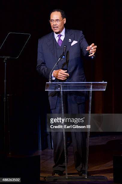 Executive Producer Don Jackson speaks at the "7th Annual Evolution Of Gospel" Celebration at Kennedy Center Hall of States on September 14, 2015 in...