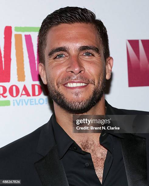 Josh Segarra poses for photographs during the post show cast party following "Gloria Estefan And Miami Sound Machine: A Benefit Concert for Viva...