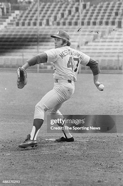 Andy Messersmith of the Los Angeles Dodgers circa March, 1973.