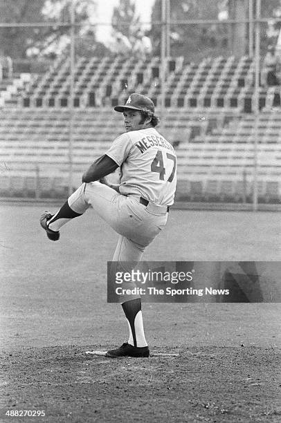 Andy Messersmith of the Los Angeles Dodgers circa March, 1973.