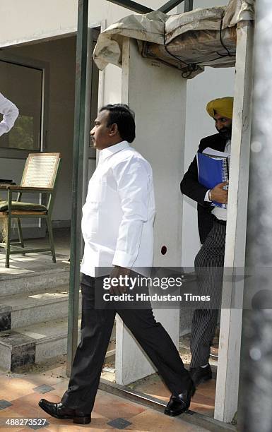 Former Telecom Minister A Raja arrives at Patiala court in the 2G Former Telecom Minister A Raja arrives at Patiala court in the 2G