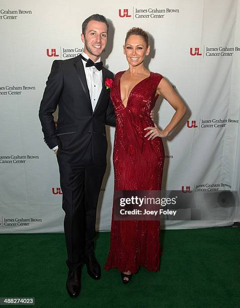 Dancer / TV Personality Kym Johnson and guest attends the 2014 Julep Ball at KFC YUM! Center on May 2, 2014 in Louisville, Kentucky.