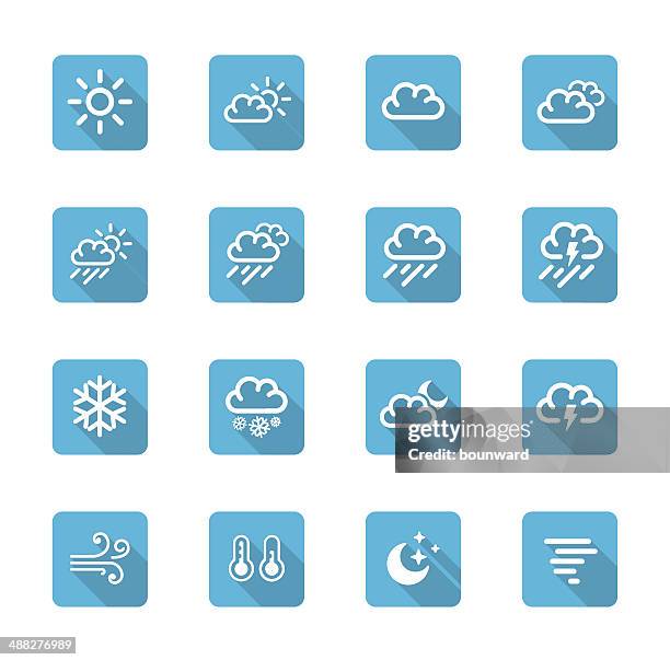 weather icons - cloud transparent stock illustrations