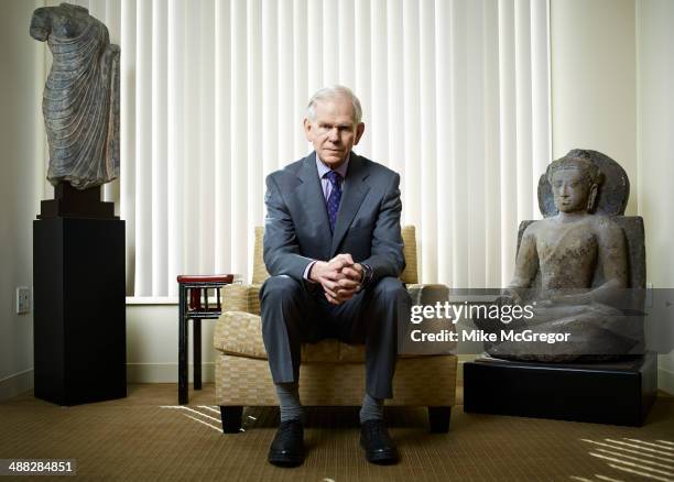 Money manager and co-founder and chief investment strategist of Grantham Mayo van Otterloo , Jeremy Grantham is photographed for Institutional...