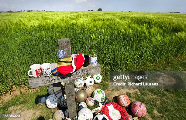 Messines, Belgium - May 1 - The scene of the famous Christmas Truce of 1914 where commonwealth and German soldiers stopped fighting to celebrate...