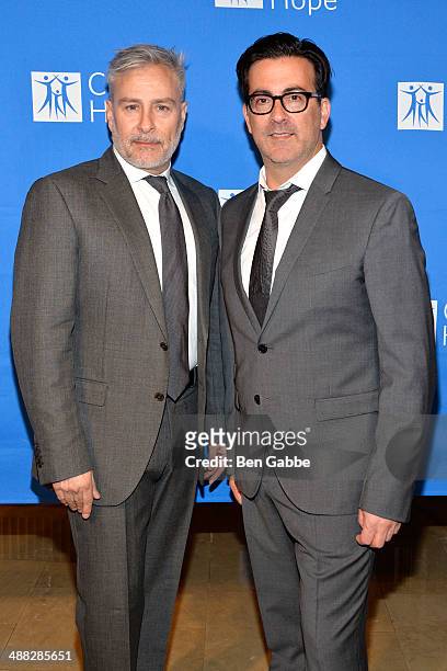 Designers Ken Kaufman and Isaac Franco attend 2014 "Spirit Of Life" Awards Luncheon at The Plaza Hotel on May 5, 2014 in New York City.