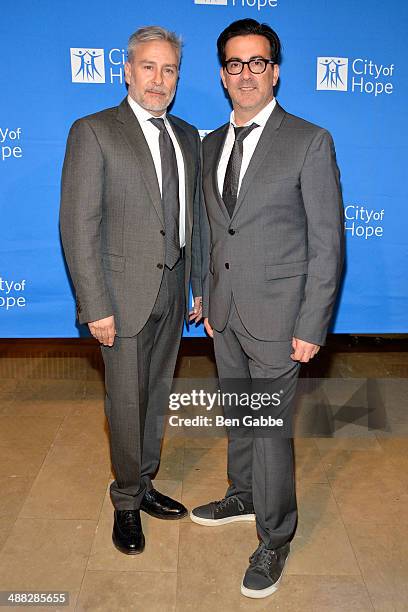 Designers Ken Kaufman and Isaac Franco attend 2014 "Spirit Of Life" Awards Luncheon at The Plaza Hotel on May 5, 2014 in New York City.