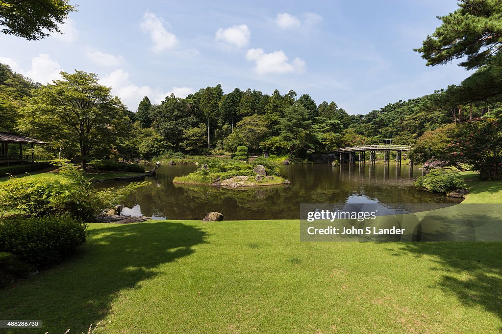 Niji-no-Sato Japanese garden, makes use of nature and...