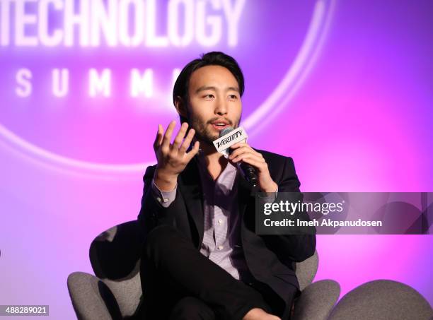 Director, Film & Media at Oculus VR Eugene Chung attends Variety's Spring 2014 Entertainment and Technology Summit at The Ritz-Carlton, Marina Del...