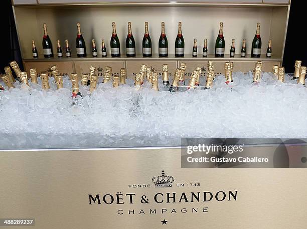 General view of the Moet & Chandon Toasts The 140th Kentucky Derby at Churchill Downs on May 2, 2014 in Louisville, Kentucky.