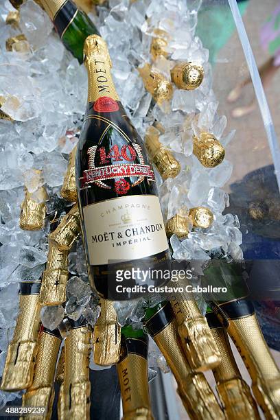 General view of the Moet & Chandon Toasts The 140th Kentucky Derby at Churchill Downs on May 2, 2014 in Louisville, Kentucky.