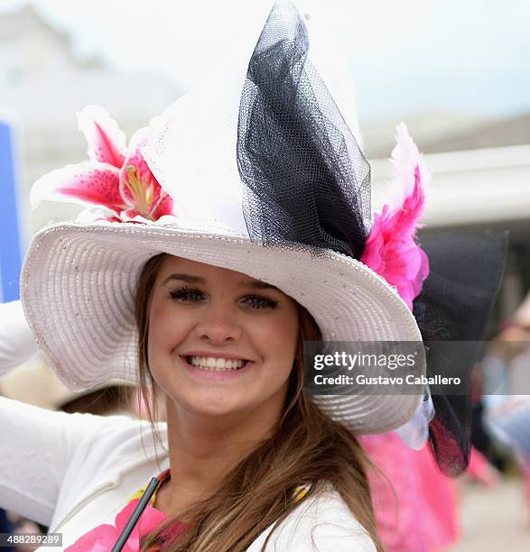 Guests attend the Moet & Chandon Toasts The 140th Kentucky Derby at Churchill Downs on May 2, 2014 in Louisville, Kentucky.