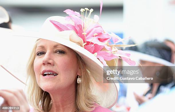 Guests attend the Moet & Chandon Toasts The 140th Kentucky Derby at Churchill Downs on May 2, 2014 in Louisville, Kentucky.