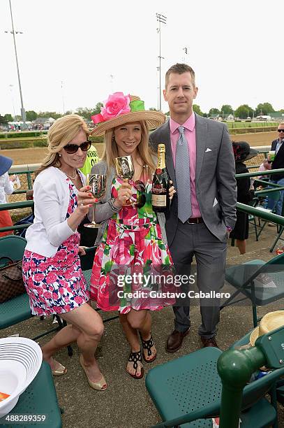 Guests attend the Moet & Chandon Toasts The 140th Kentucky Derby at Churchill Downs on May 2, 2014 in Louisville, Kentucky.