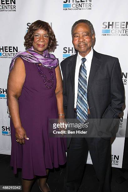 Claritha Nichols and husband Gene Nichols attends the "Captive" New York Premiere at Sheen Center on September 14, 2015 in New York City.