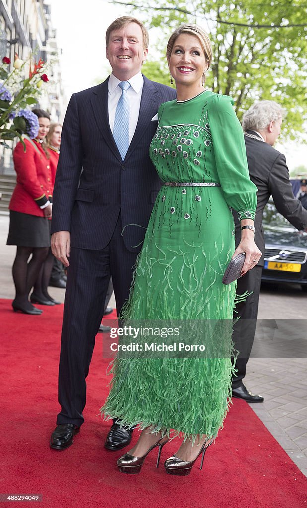 King Willem-Alexander and Queen Maxima Of The Netherlands Attend Freedom Concert in Amsterdam